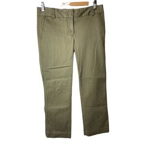 J. Crew Factory Olive Green Chino City Fit Pants Women's Size 4 Short